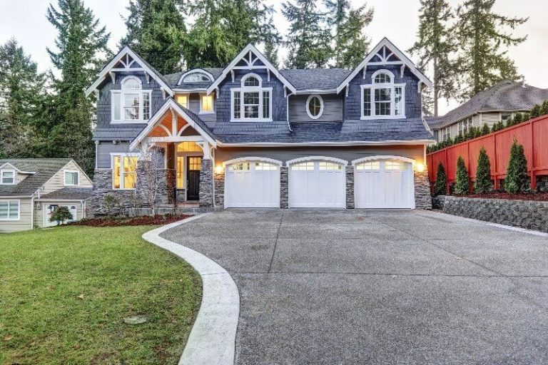 exterior of a house in vancouver with a freshly paved driveway
