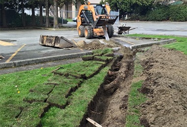 drainage service by Burnaby Blacktop team