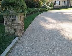 Exposed Aggregate Concrete Driveway