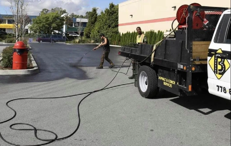 seal coating and crack sealing in Richmond by Burnaby Blacktop