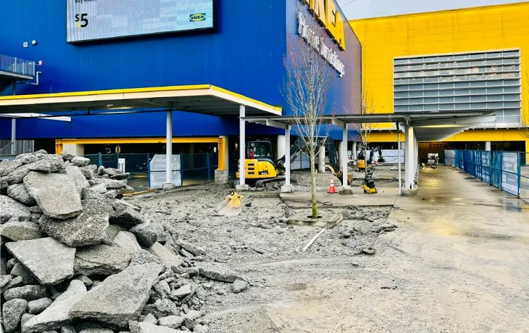 commercial concrete project for Ikea, Richmond
