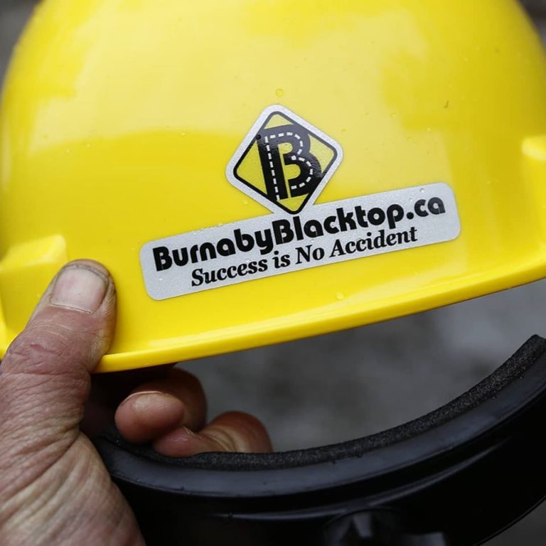safety had with burnaby blacktop's logo
