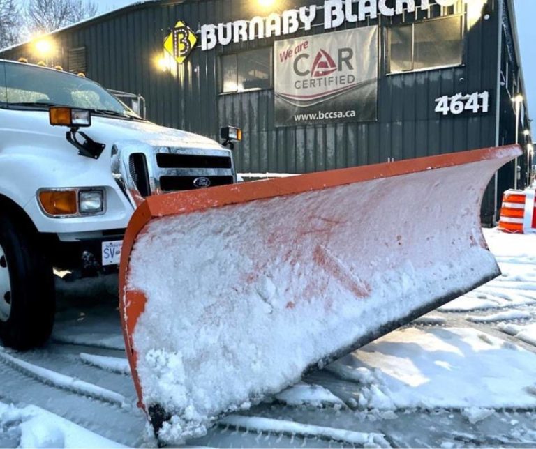 snow plow truck from Burnaby Blacktop
