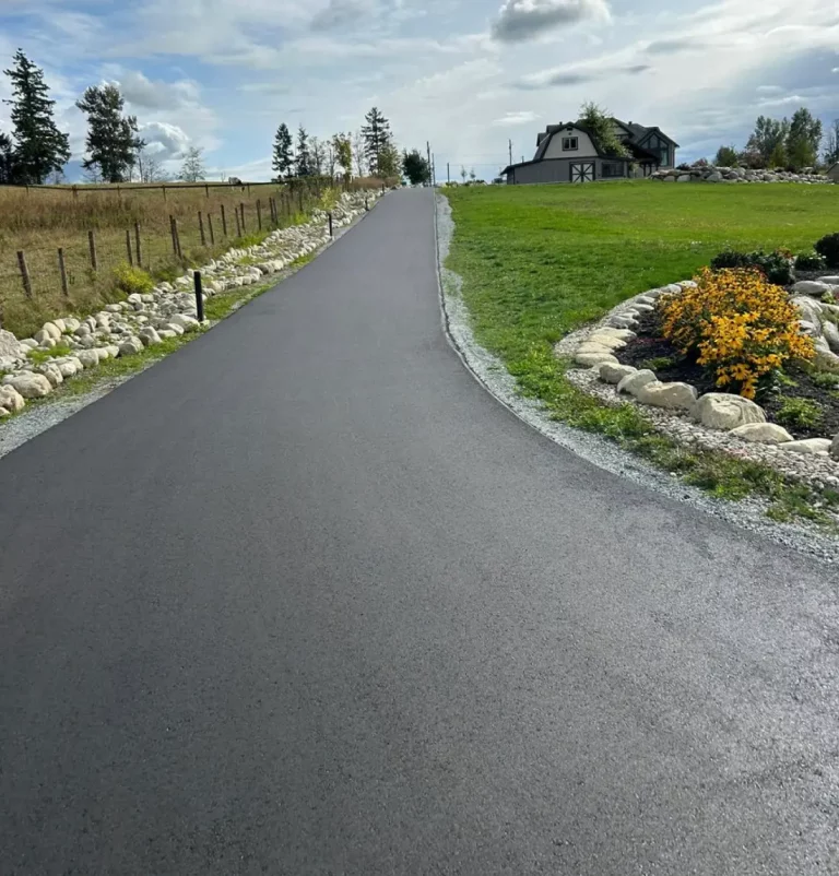 paved road in Langley by Burnaby Blacktop