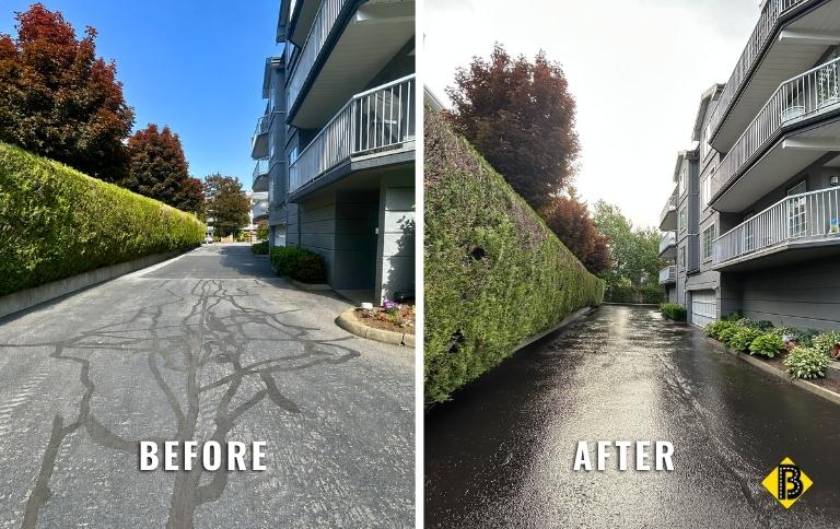 strata seal coating services - before and after